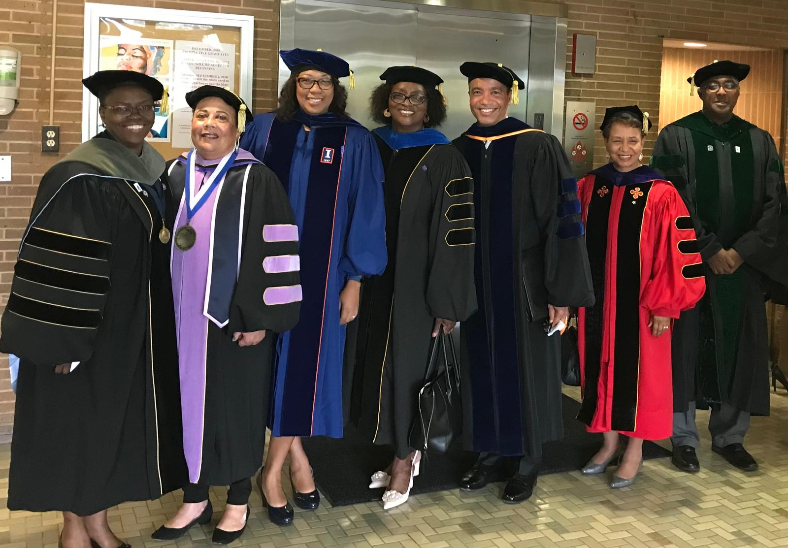 With fellow academic leaders at Howard University